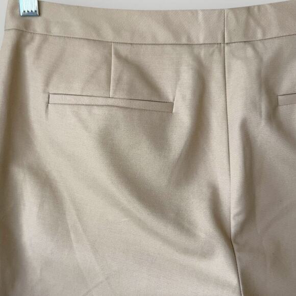 Halogen Taylor Fit Tapered Leg Mid Rise Casual Pants Stretchy Size 8 Natural - Picture 8 of 12